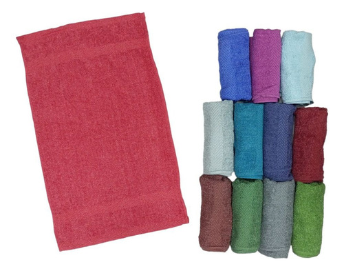 Toalla Para Gimnasio / Baño De Algodon 65x40cm (6 Unidades)