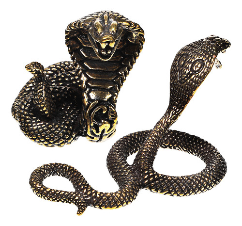 Juego De Figuras De Bronce Con Forma De Serpiente Para Decor