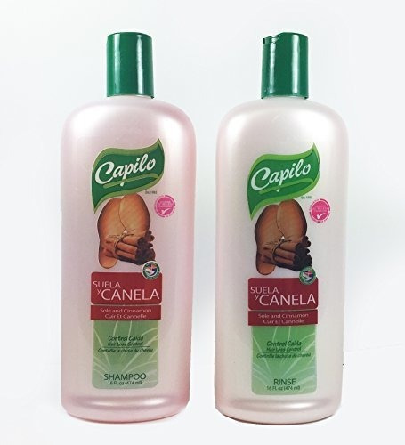 Capilo Sole - Champu Canela 16oz Rinse 16oz (juego Combo)