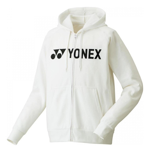 Poleron Yonex Hoodie 0018 Blanco Mujer