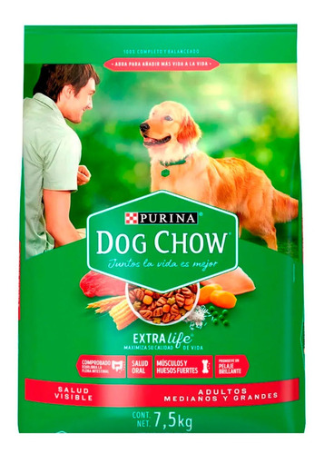 Alimento Perro Dog Chow Extralife Adultos 7.5kg Purina