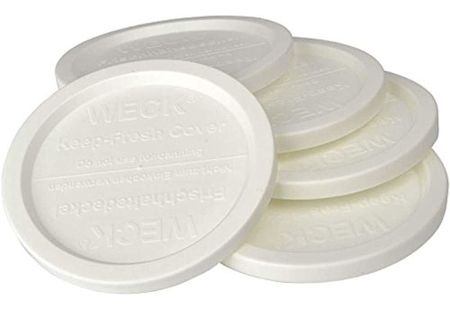 Pack Weck Jar 5 Mantenga Las Tapas De Plastico Frescas 5 Pa