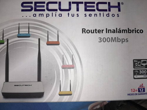 Router Secutech 2 Antenas De 300 Mbps