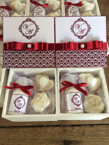 Imagem 1 de 7 de 2 Caixa Lembrancinha Casamento Padrinho Barata Personalizada