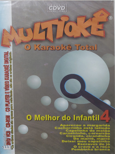 Dvd Multiokê Karaokê Total O Melhor Do Infantil 4 Lacrado