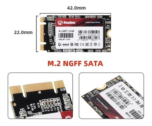 Imagen 6 de 7 de Disco sólido SSD interno KingSpec T Series NT-512 512GB negro