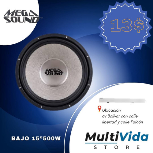 Subwoofer Mega Sound 15 500w