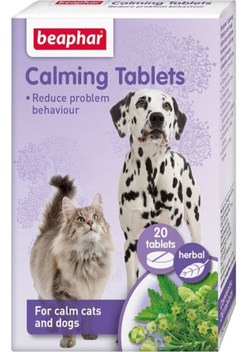 Calming Tablet Beaphar Para Perro/gato (20tabletas) Color Blanco