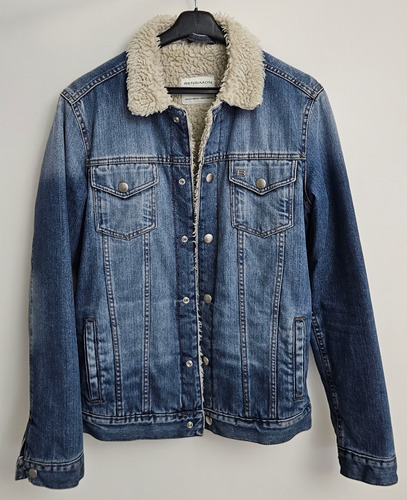 Campera De Jeans Con Corderito Bensimon (Usado)