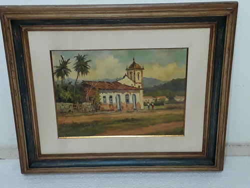 2261 - Omar Pellegatta Ost 65x55cm Com Moldura - Capela. (Usado)