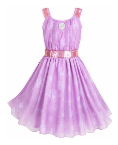 Elsa Frozen 2 Vestido Fancy Deluxe Talla 5-6 Disney Store