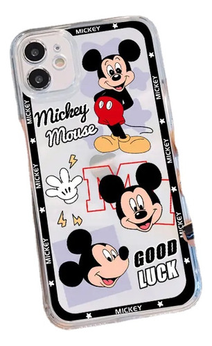 Funda De Teléfono Disney Mickey Minnie Para iPhone 15 14 13
