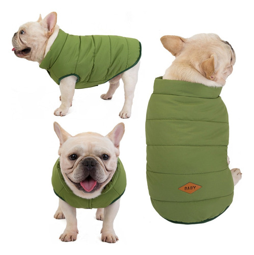 Parka Chaqueta Impermeable Perro Talla M Verde - Premium