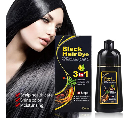 Champú A Base De Hierbas Naturales Para El Cabello, Tinte Pe