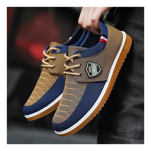 Zapato Hombre Zapatillas Zapatos De Lona Cómodo Transpirable