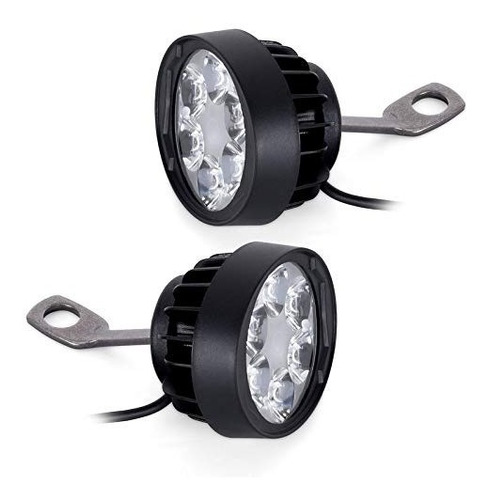 Faros Auxiliares Moto Led X2 Universales + Switch