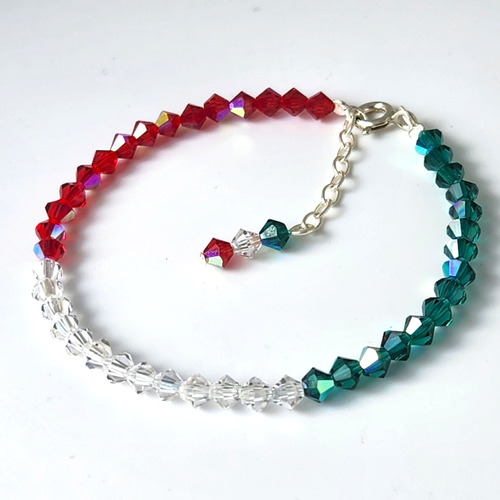 Pulsera Cristal Swarovski Elements 4mm Todos Los Colores