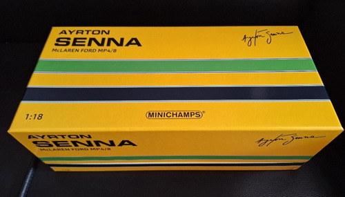 F1 Mclaren Mp4/8 Ayrton Senna Última Vitória 1/18 Branco