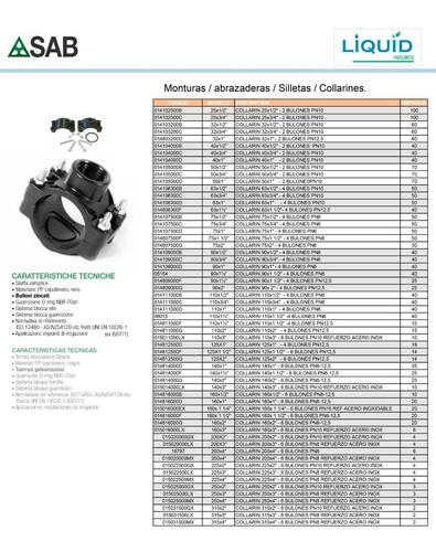 Montura Para Caño Tuberias Pvc 40mm X 1/2'' - Abrazadera