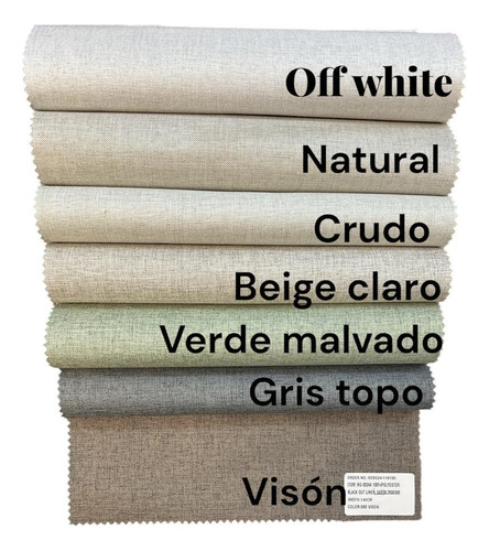Cortinas Blackout Lino 210alt Off Whit