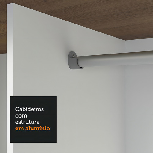 Guarda-roupa Casal 3 Portas De Correr Nobre Madesa Cor Rustic