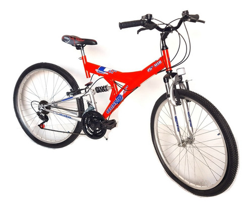 Imagen 5 de 10 de Bicicleta Doble Suspensión Mountain Bike Rodado 26 Promo