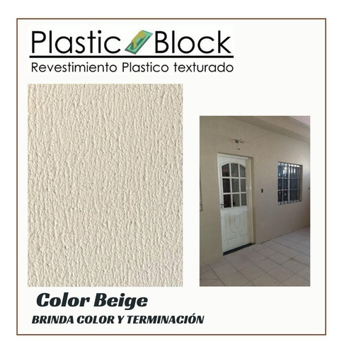 Revestimientos Texturados Plastic Block Llana 30kg Beige