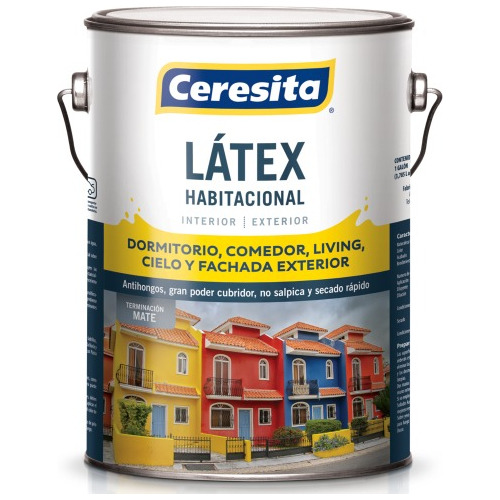 Látex Habitacional Ceresita 1 Galón Pinturasonlinecl