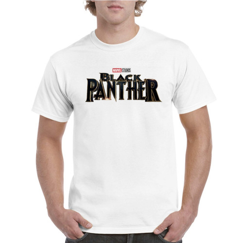 Camisetas Black Panther Logo Marvel Estudio 