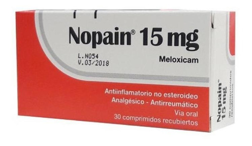 Nopain 15 Mg 30 Comprimidos | Meloxicam