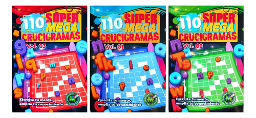 Pack 3 Pasatiempos Variados Con Crucigramas