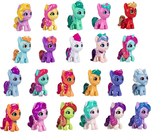 22 Figuras De Poni En Pequeña Y Adorable Escala De 1 Pulgada