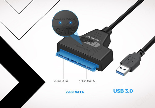 Imagen 3 de 10 de Cable Sata Usb 3.0 Adaptador Conversor Disco Hdd Ssd 2.5