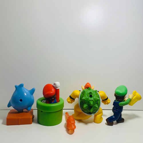 Mario Bros Muñecos Mcdonalds 2022 Colección Completa
