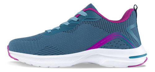 Imagen 4 de 8 de Tenis Pulmi Azul-fuc Para Mujer Croydon