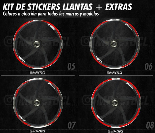 Stickers Para Llantas Todos Los Colores Benelli 302r