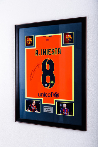 Marco Andrés Iniesta Autógrafo Certificado Psa Barcelona (Usado)