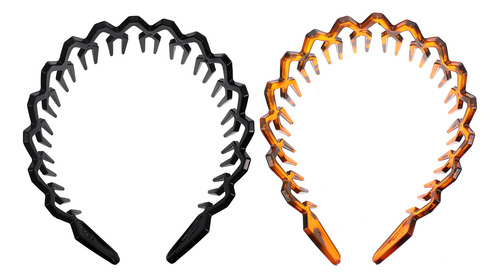 Diadema Dentada Para Hombre, Diadema Con Dientes Ondulados,