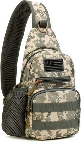   Bag Military Molle Cross  Pack Pecho Hombro Mochila S...