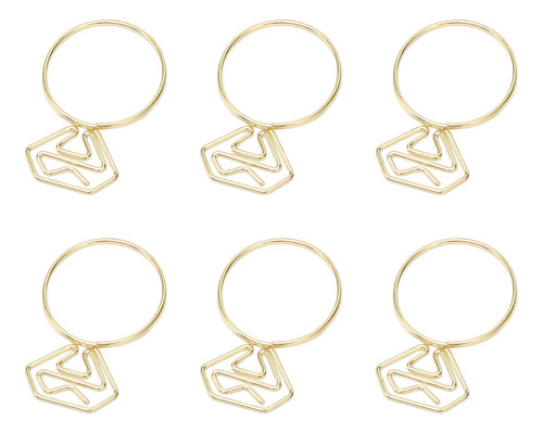 Clips Pequeños Dorados Con Forma De 80 Sujetapapeles, Resist