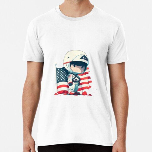 Remera Independence Day Cute Chibi Kawaii Algodon Premium