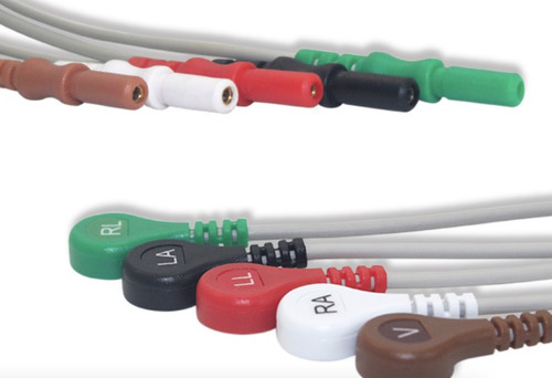 Cables Para Holter Ecg Leads Tipo Din 5