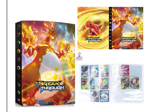 Álbum Cartas Pokémon - Para 432 Cartas + 10 Cartas Gx Vmax