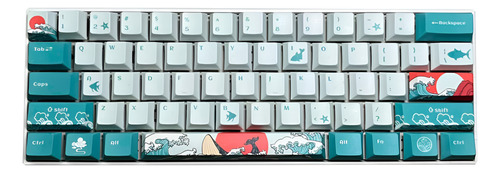 Set Keycaps Pbt Coral Sea 108 Teclas