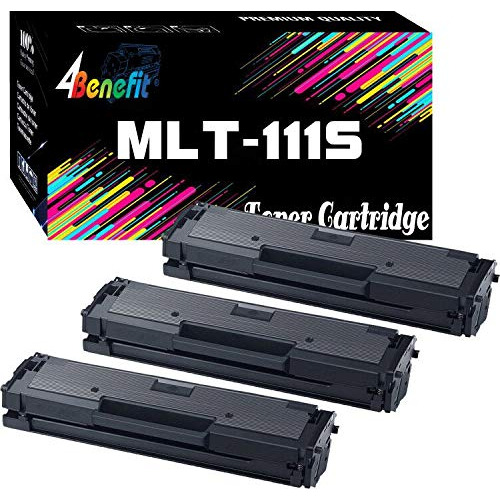 Paquete De 3 Cartuchos De Tóner Compatibles Con Mlt-d111s .