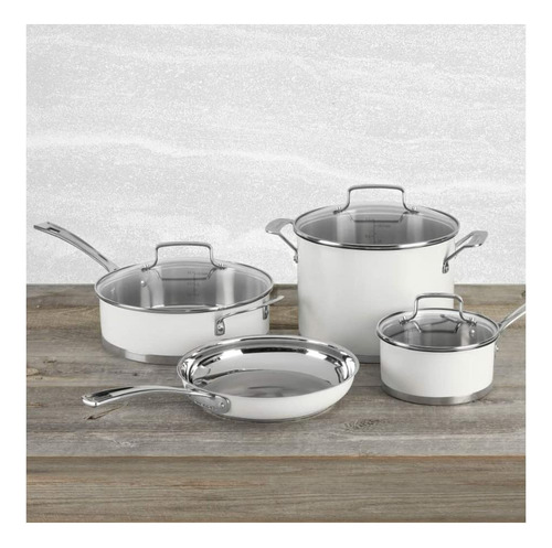 Juego De 11 Piezas Blancas Mate Para Cocina