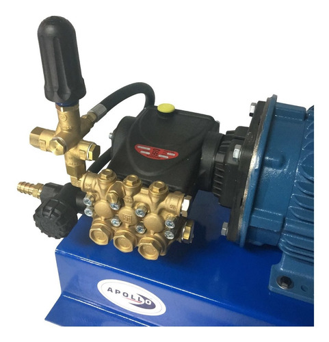 Imagen 3 de 10 de Hidrolavadora Industrial 2600 Psi 5 Hp 220 Volts Apollo 5 Para Autolavado Con Bomba Interpump Italiana Biela Cigüeñal