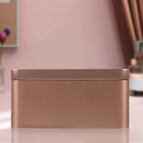 Caja Rectangular De Hojalata, Miniportátil, Para Guardar Hoj