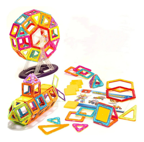 M Bloques Magneticos Construcción Juguetes Niños Iman 72 Pzs