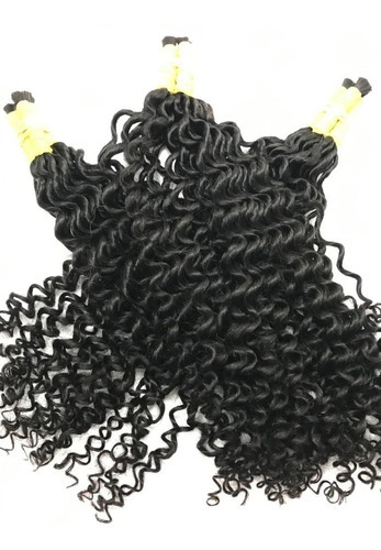 Cabelo Indiano Cachos Permanente A Vapor 2 De 50cm/50grs. Cor Castanho